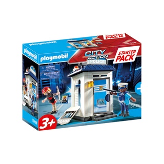 Playmobil 70498 Starter Pack Police Station แอ็คชั่นฟิกเกอร์ สตาร์ทเตอร์ แพ็ค สถานีตำรวจ