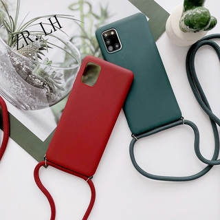 เคสโทรศัพท์มือถือสายคล้องโซ่สําหรับ Samsung Galaxy Note 8 9 S7 Edge A7 2018