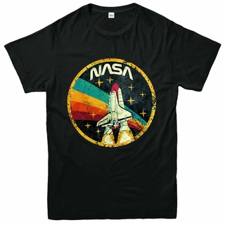 T-shirt  เสื้อยืด พิมพ์ลายอวกาศ nasa สไตล์วินเทจ สําหรับผู้ชาย 615S-5XL