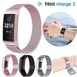 สายนาฬิกาข้อมือโลหะสําหรับ fitbit charge 3