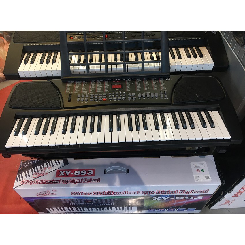 คีย์บอร์ด Electronic Keyboard รุ่น XY-893 🚩คีย์บอร์ดไฟฟ้า 54 คีย์ (ขนาดใหญ่) สินค้า