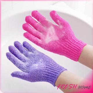 ถุงมืออาบน้ำ ถุงมือขัดผิวอาบน้ำ ขจัดเซลล์ผิวเก่า พร้อมส่ง Glove-style bath towel