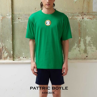 เสื้อยืดcalandfashionPATTRIC BOYLE / PM / PRIDE MOUNT T-SHIRT / เสื้อยืด ปักลาย ยูนิคอร์น สายรุ้ง / LGB02105GR 02 LGBTQ+