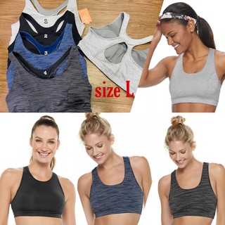 Tek Gear Sports Bra เสื้อสปอร์ตบรา  เนื้อผ้ายืดหยุ่นได้เยอะ ผ้าเนื้อแน่น กระชับเข้ารูป มีบรา+ช่องใส่บรา