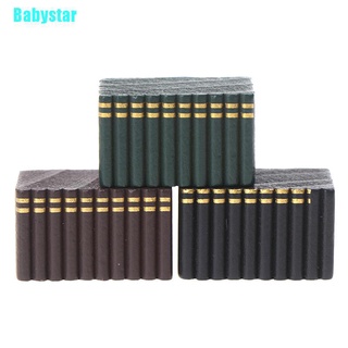 (Babystar) โมเดลหนังสือไม้จิ๋ว สําหรับตกแต่งบ้านตุ๊กตา 1:12
