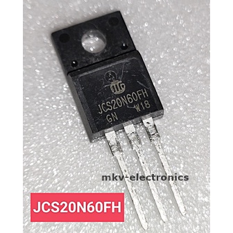 (1ตัว) JCS20N60FH , 20N60 ใช้แทนกันได้กับเบอร์ SVF20N60F  , MOSFET N-CH 20A 600V TO-220FP (รหัสสินค้า M03024)