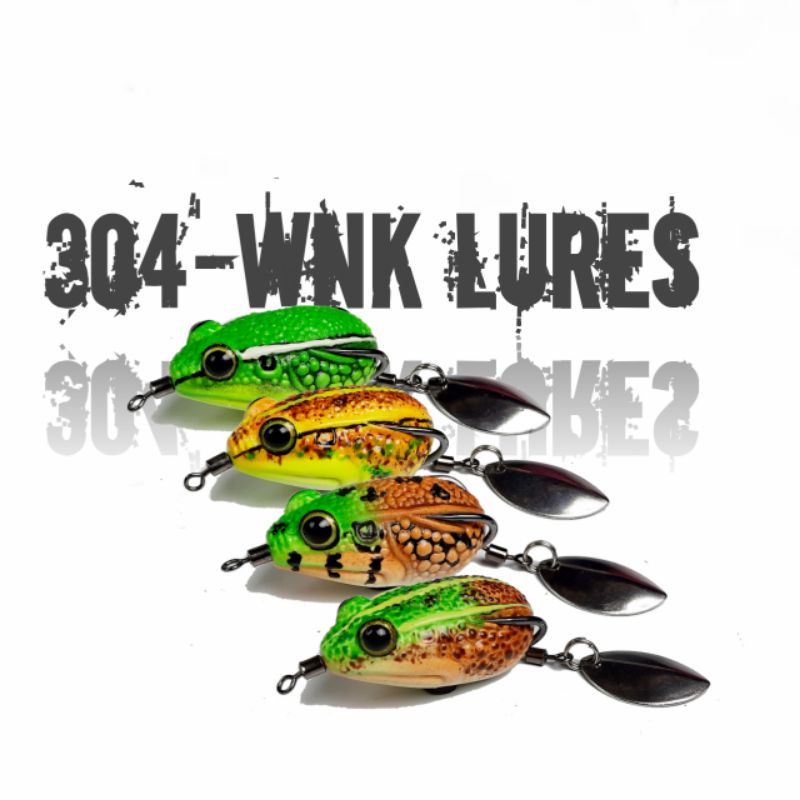 กบยาง304-WNK ขนาด3.5เซ็น เหยื่อตกปลา เหยื่อปลอมแฮนเมด