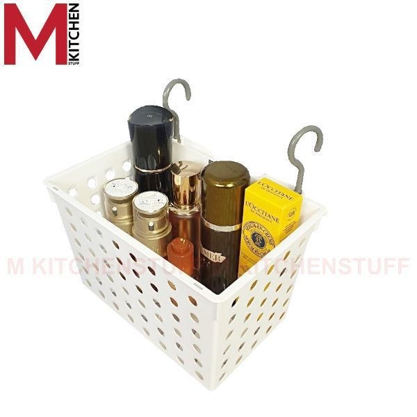 M KITCHEN 1449 ตะกร้า ตะกร้าแขวน ตะกร้าใส่ของ กล่องเก็บของ เรียงต่อกันได้ ตะกร้าอาบน้ำ ตะกร้า (C0)