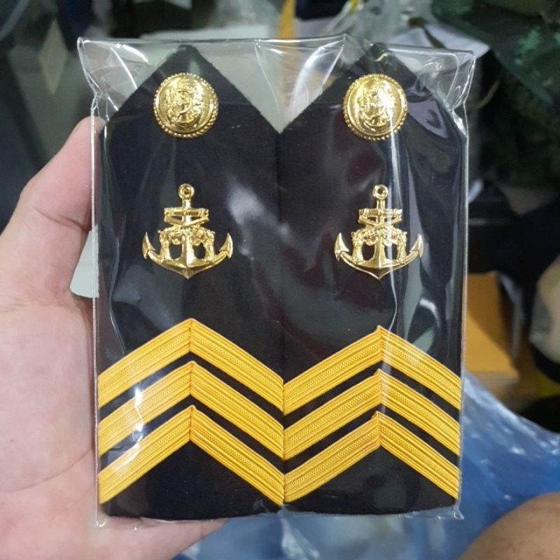 บั้งอินธนูพันจ่า เหล่าสารวัตรทหารเรือ 1 คู่