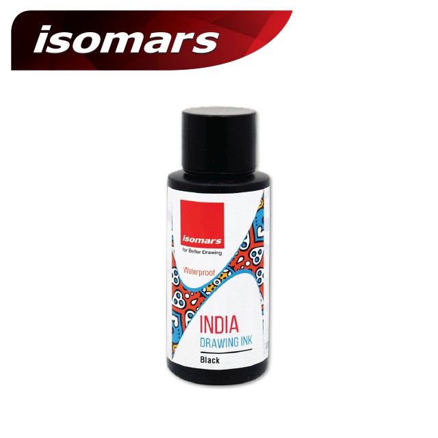 ISOMARS INDIA INK (\Waterproof Drawing Ink) 1 ขวด
