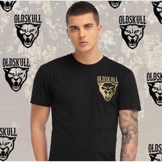 เสื้อยืด Oldskull สไตล์ไบค์เกอร์สามารถปรับแต่งได้