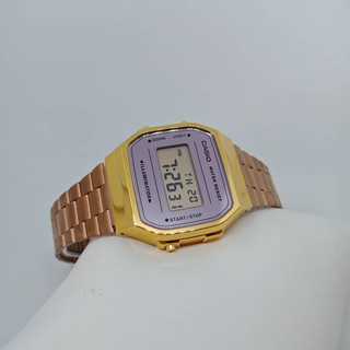 Casio Vintage A168WECM-5DF นาฬิกาข้อมือผู้หญิง นาฬิกาคาสิโอ้