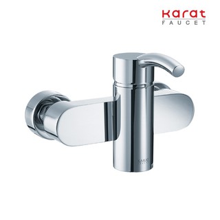 Karat Faucet ก๊อกผสมยืนอาบแบบก้านโยก ติดผนัง รุ่น KF-71-760-50