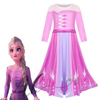 ชุดเดรสคอสเพลย์ Angel Baby Frozen 2 Elsa สําหรับเด็ก