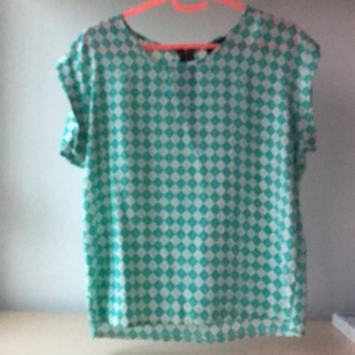 เสื้อทำงานมือสอง ผ้าใส่สบาย สีสันสดใส (T38)