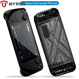 Myron เคส TPU นิ่ม กันกระแทก ตามหลักสรีรศาสตร์ หลากสี อุปกรณ์เสริม สําหรับเกมคอนโซล Steam Deck Console