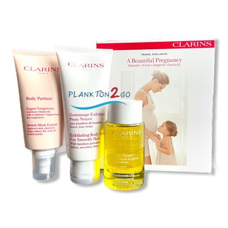 Clarins Pregnancy Beauty The Most Beautiful days of Life Set 3 ชิ้น ชุดคนท้อง  ป้ายคิง ผลิต 9/21