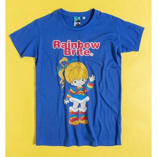 เสื้อยืดลําลอง สําหรับผู้ชาย แขนสั้น พิมพ์ลาย Rainbow Brite Mini Me สีรุ้ง ใส่ได้ทุกวัน