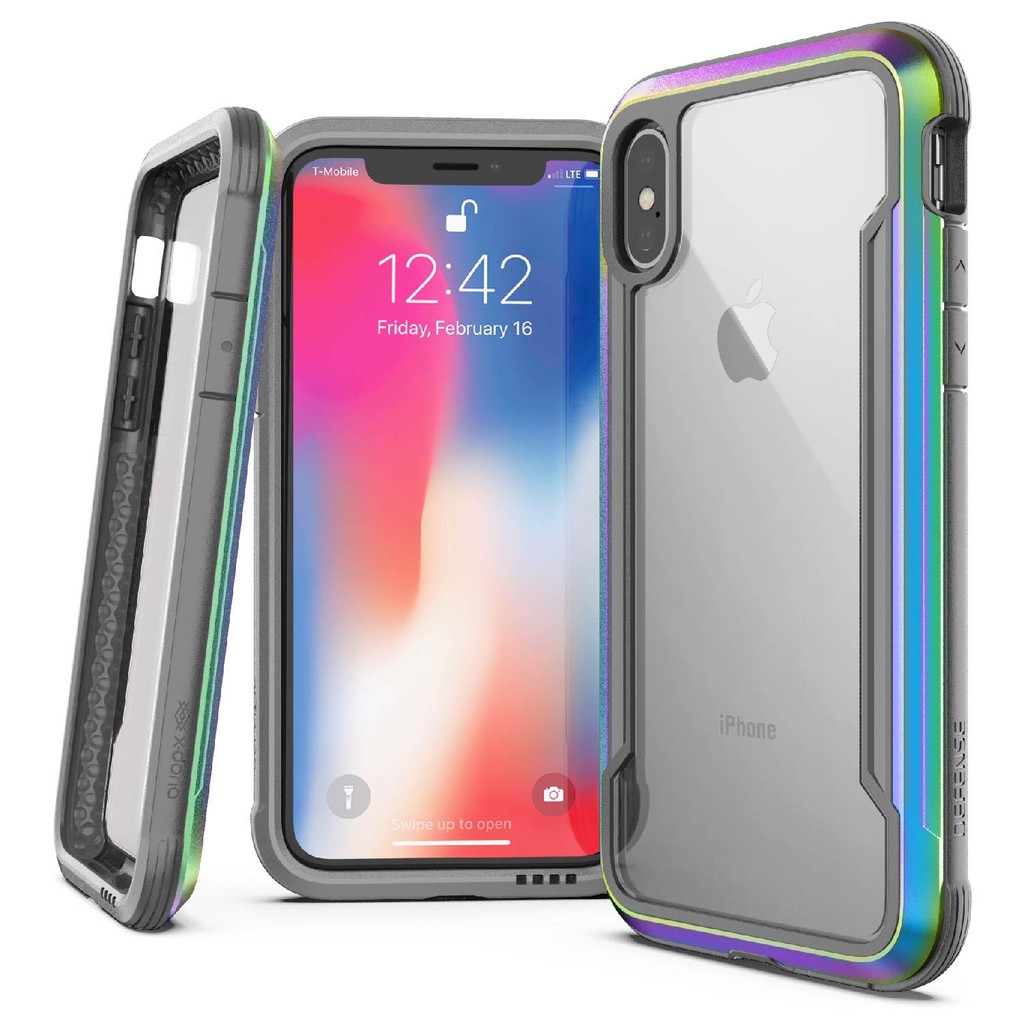 X-Doria Defense Shield เคสกันกระแทก iPhone XR, XS, XS MAX แท้💯% (สีรุ้ง Iridescent)