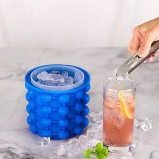 ถังทำน้ำแข็ง น้ำแข็งทรงกลม ICE CUBE MAKER ถังซิลิโคนมหัศจรรย์ สามารถเก็บความเย็นได้ยาวนาน