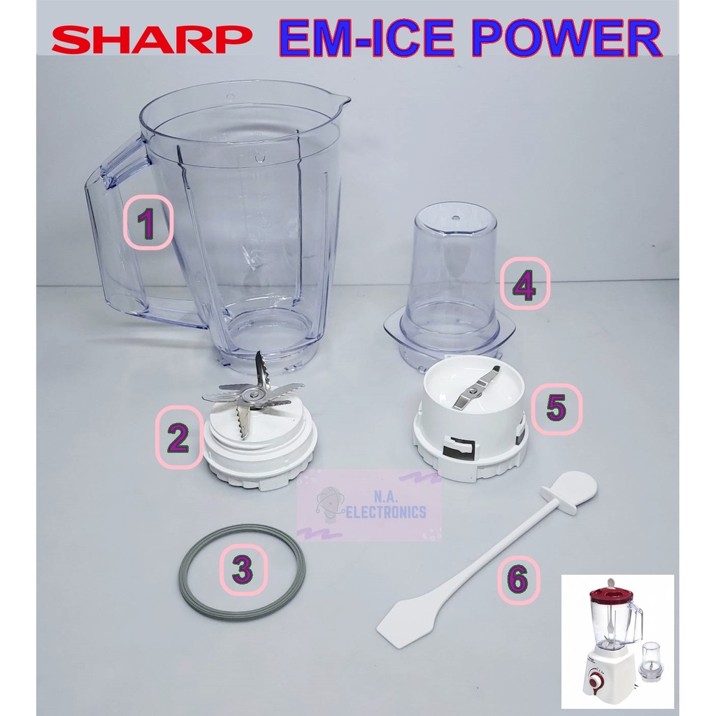 SHARP รุ่น EM-ICE POWER  อะไหล่เครื่องปั่น ***ของแท้***