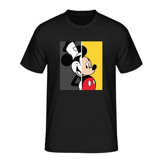 เสื้อยืดผ้าฝ้ายDisney Mickey Mouse 90 Year Cotton T-Shirt CS-769L XL  XXL 3XL