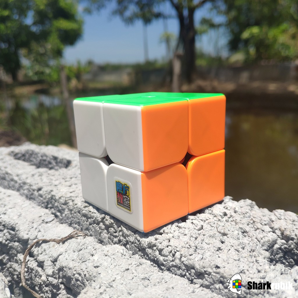 รูบิค 2x2 รูบิค ของแท้ อย่างดี rubik 2x2 rubiks race Moyu Meilong 2x2 stickerless Speed Cube 2x2 rub