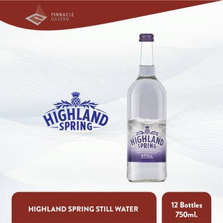 💥สินค้าพร้อมส่ง💥 Highland Spring Still Mineral Water 750ml. x 12 Glass Bottles