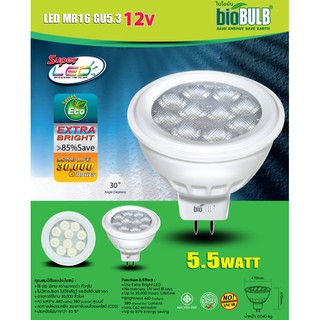 LED MR16 12V 5.5W GU5.3 Biobulb