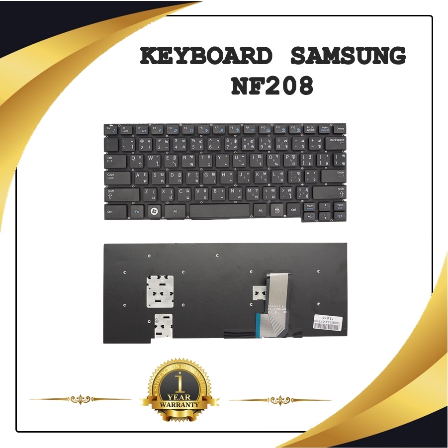 KEYBOARD NOTEBOOK SAMSUNG NF208 สำหรับ NF208 NP-NF208 NF210 NP-NF210 NF310 NP-NF310 / คีย์บอร์ดซัมซุ