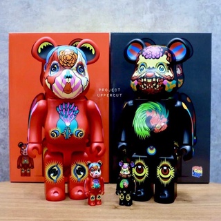 BE@RBRICK 400%+100% KEIICHI TANAAMI - Red &amp; Black [New]