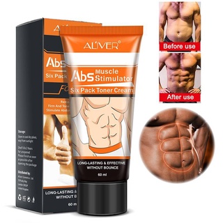 Aliver ABS Muscle Stimulator six Pack Toner Cream 60ml.(ของแท้/พร้อมส่ง) เจลครีมกระชับกล้ามเนื้อ กระตุ้นกล้ามเนื้อ