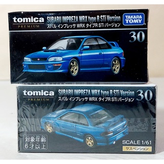 sh โมเดลรถโทมิก้าขนาดเล็ก Tomica กล่องดำ 🔆Premium No.30 SUBARU IMPREZA WRX STI VERSION ใหม่ กล่องสวยในซีล จำนวน 1 กล่อง