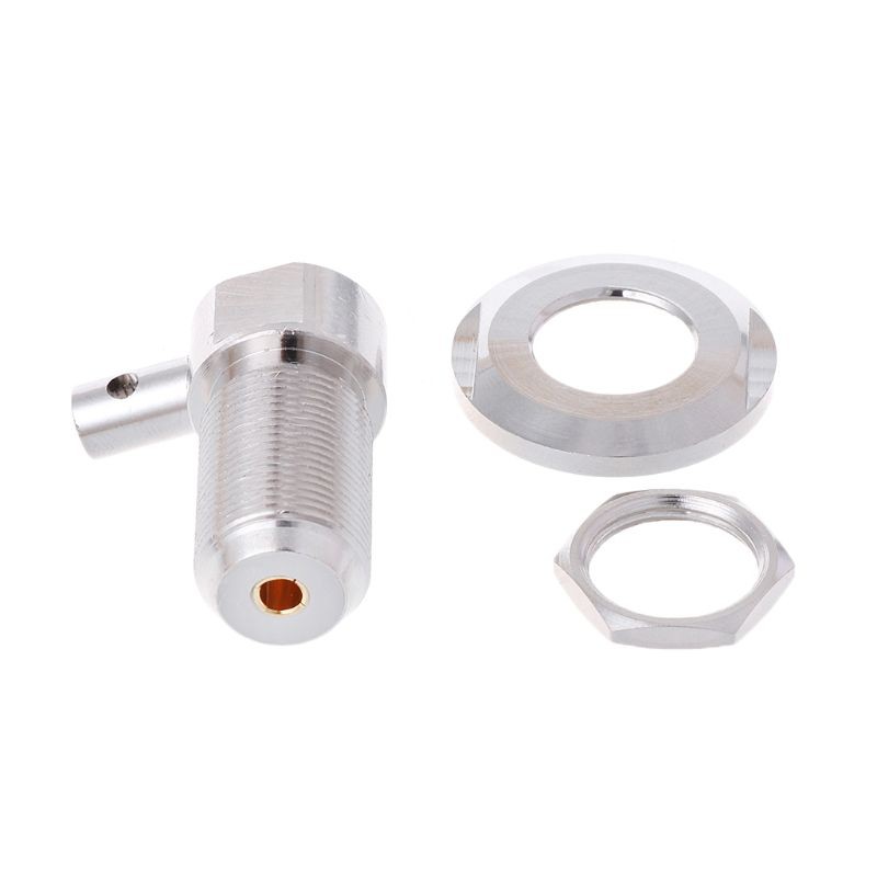 SO239 UHF ขั้วต่อ RF มุมขวา ตัวเมีย สำหรับสายโคแอกเชียล RG58 RG142 LMR195