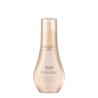 Shiseido Sublimic Aqua Intensive velvet oil - Damage hair 100ml ออยบำรุงเส้นผมสำหรับแห้งเสียด้วยสูตร double repair syste