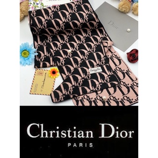 Christian Dior 💯ผ้าพันคอแบรนด์เนมมือสองแท้