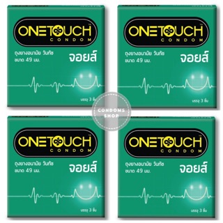 (เซ็ต 4กล่อง) ถุงยางอนามัยวันทัช จอยส์ ขนาด 49มม. Onetouch Joys Condom
