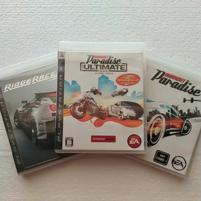 แผ่นเกมส์ PS3 Burnout Paradise & Ridge Racer 7(en)
