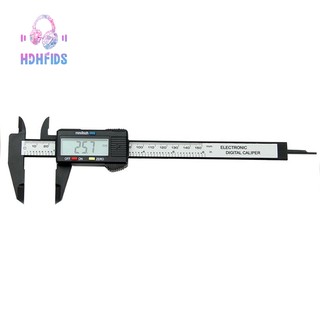 🎧Black carbon plastic electronic digital vernier caliper 0-150mm at the bottom