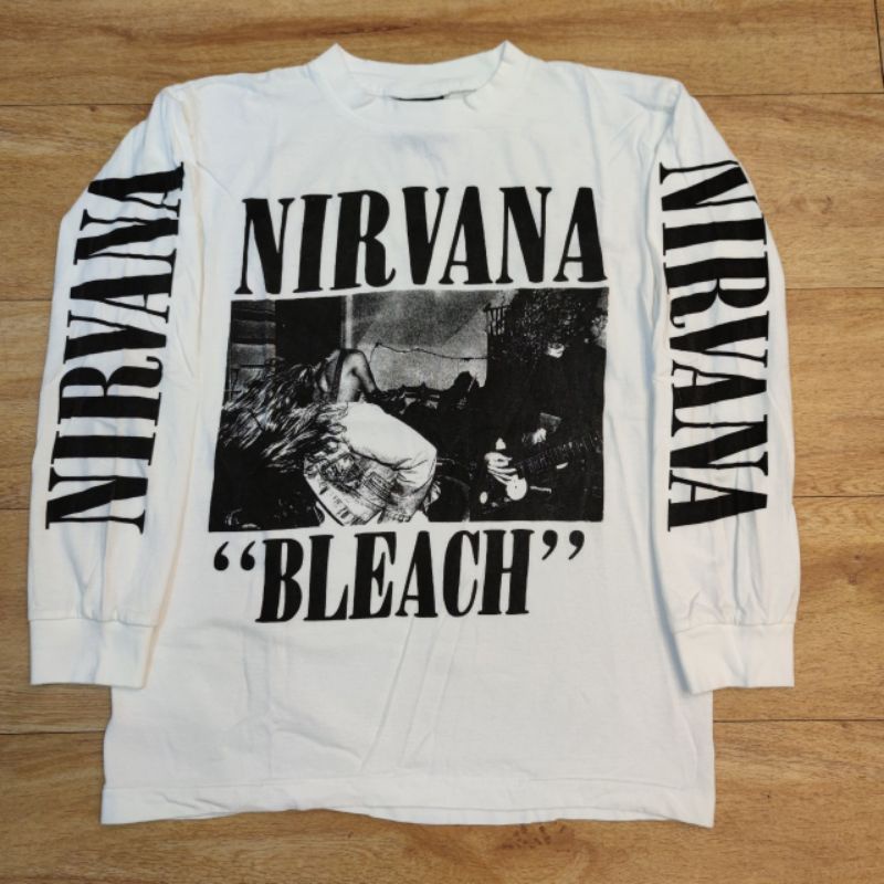 NIRVANA BLEACH เสื้อวง เสื้อทัวร์ วงร็อค แขนยาว