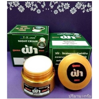 Y-H Cream Night Cream 9g. สูตรลดฝ้า