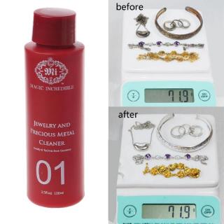 100ML Gem Jewelry Cleaner Anti-Tarnish Clean for Diamond Silver Gold Jewelry