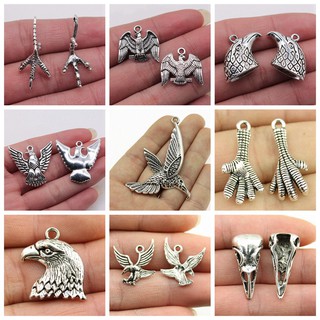 จี้นกอินทรีย์ แฮนด์เมด เครื่องประดับ 10 ชิ้น