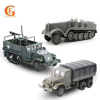 โมเดลรถบรรทุก 1:72 M35 BTR 80 ล้อเกราะ M3 เกราะยางจําลองของเล่นเด็ก 4D