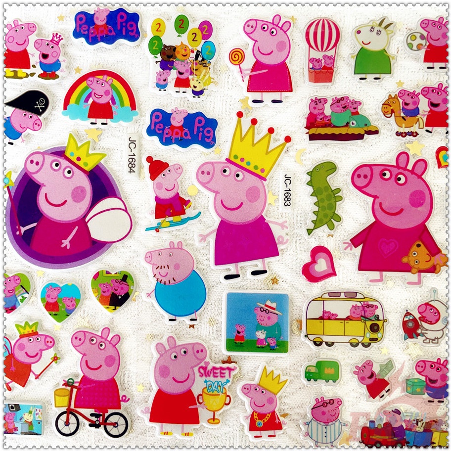 ❀ สติกเกอร์รางวัล รูปหมูสีชมพู Q-1 DIY ❀ สติกเกอร์ PVC รูปบับเบิ้ล 3D กันน้ํา สําหรับตกแต่งของเล่น 1 แผ่น