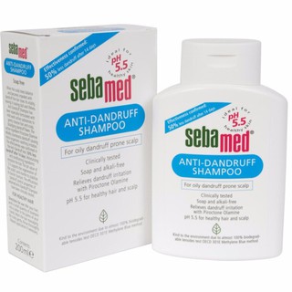 Sebamed Anti-Dandruff Shampoo 200ml  ซีบาเมด แชมพู 200 มิล ขจัดรังแค ลดรังแค อาการคัน หนังศรีษะมัน antidandruff