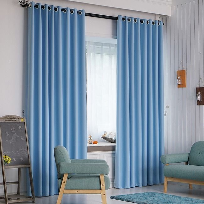 แนะนำ ผ้าม่าน ผ้าม่านกั้นห้อง สีพื้น ไม่มีลาย ผ้าม่านประตู ม่านหน้าต่าง ผ้าเคลือบ UV กันแดด ห่วงตาไก่ ราคาพิเศษ มีเก็บเงินปลายทาง