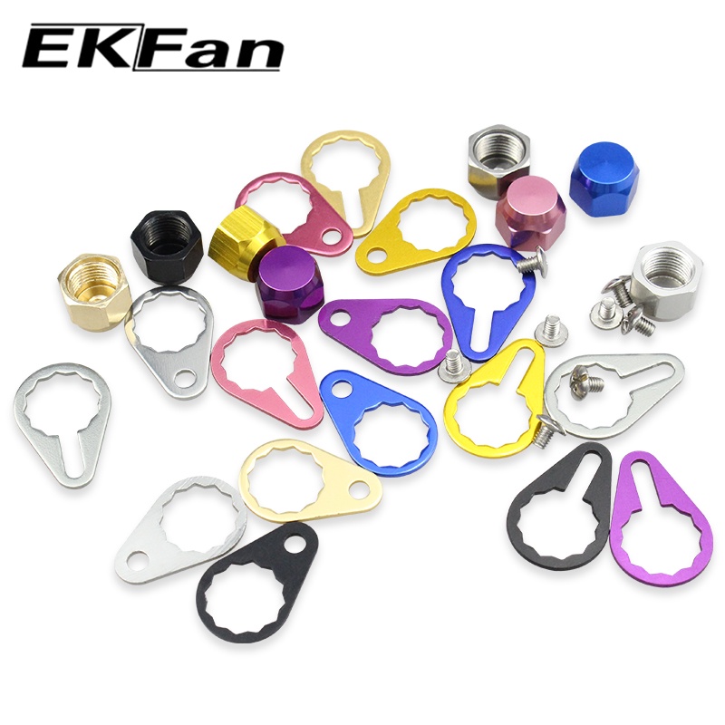 EKFan Baitcasting ด้ามจับรอกตกปลา สกรูน็อตพร้อมแผ่นปรับระดับได้สําหรับ SHI/DAI BC reel สกรูยึดหมวก