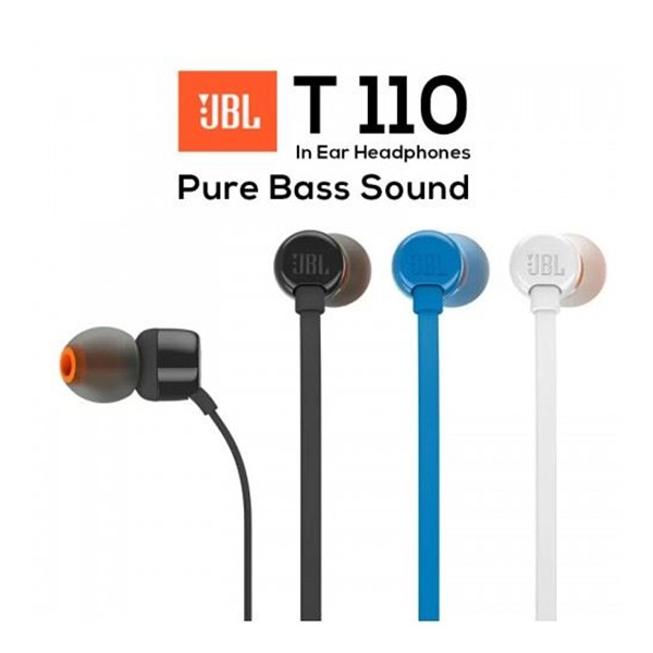 JBL T110 BT Earphones Bluetooth หูฟังบลูทูธพร้อมไมค์คุณภาพสูง รุ่น T110BT JBL Pure Bass Sound