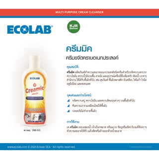 CREAMIC 250 gm. ครีมทำความสะอาดอเนกประสงค์จาก ECOLAB